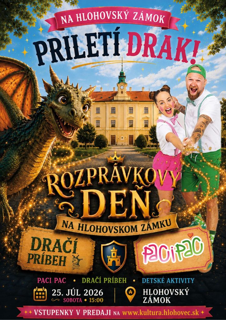 Plagát podujatia Rozprávkový deň na Hlohovskom zámku