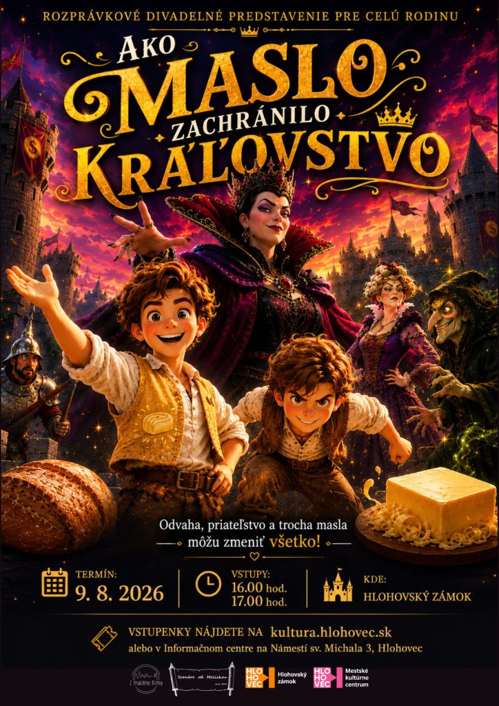 Plagát podujatia Ako Maslo zachránilo kráľovstvo