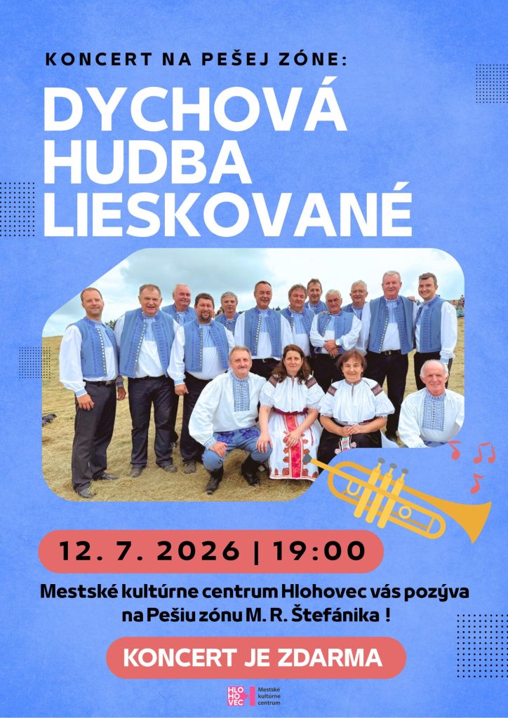 Plagát podujatia Dychová hudba Lieskované