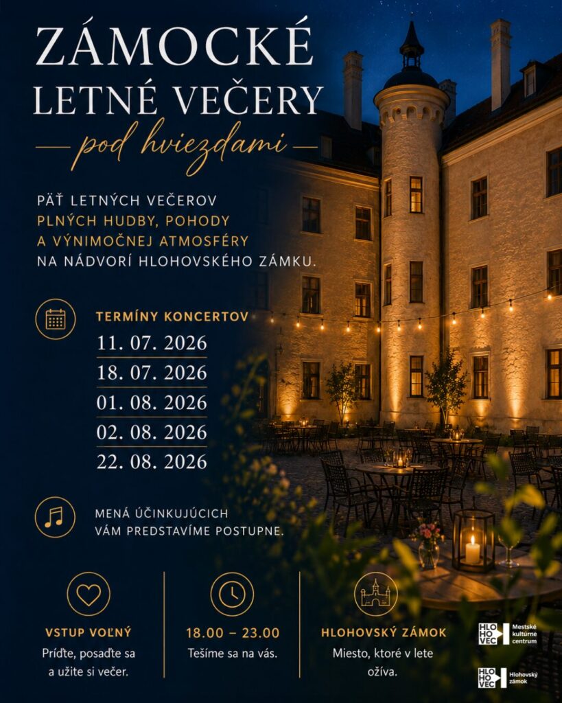 Zámocké letné večery pod hviezdami