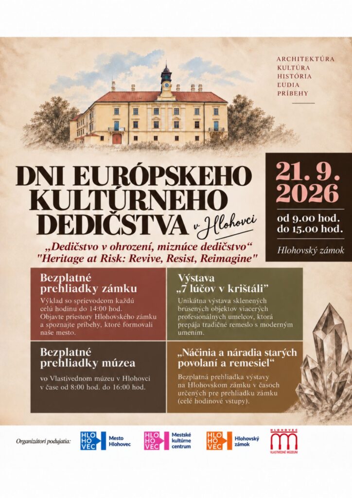 Plagát Dni európskeho kultúrneho dedičstva