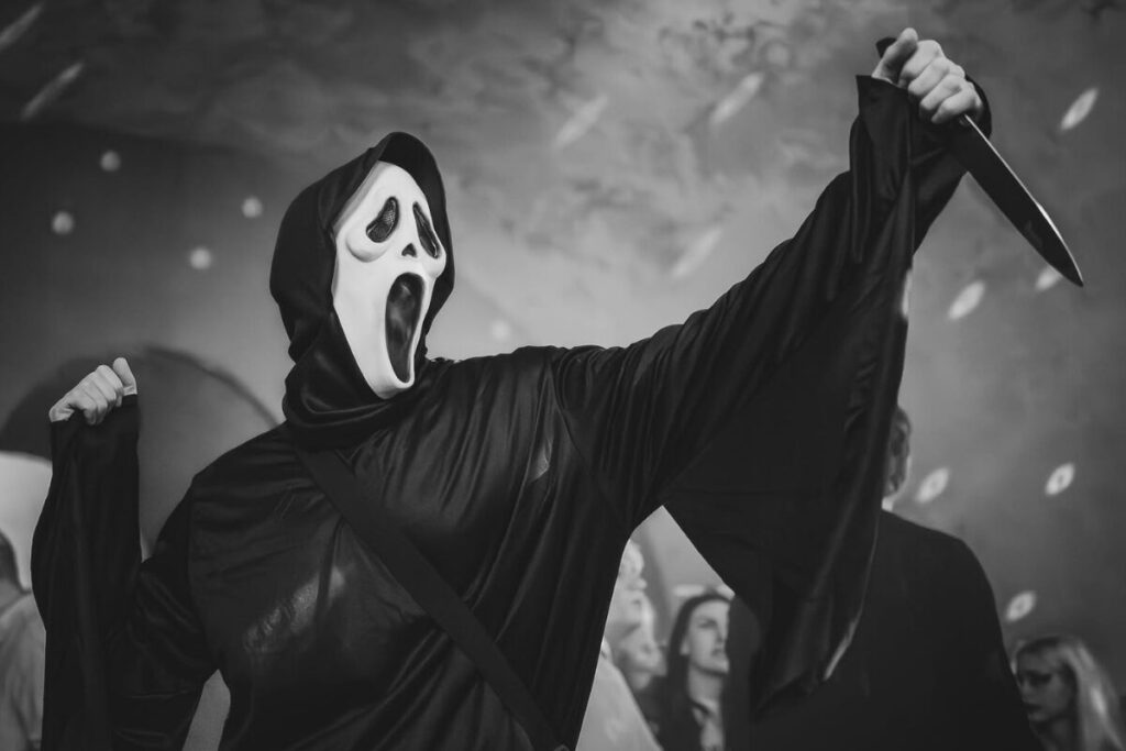 Foto halloweenskej masky