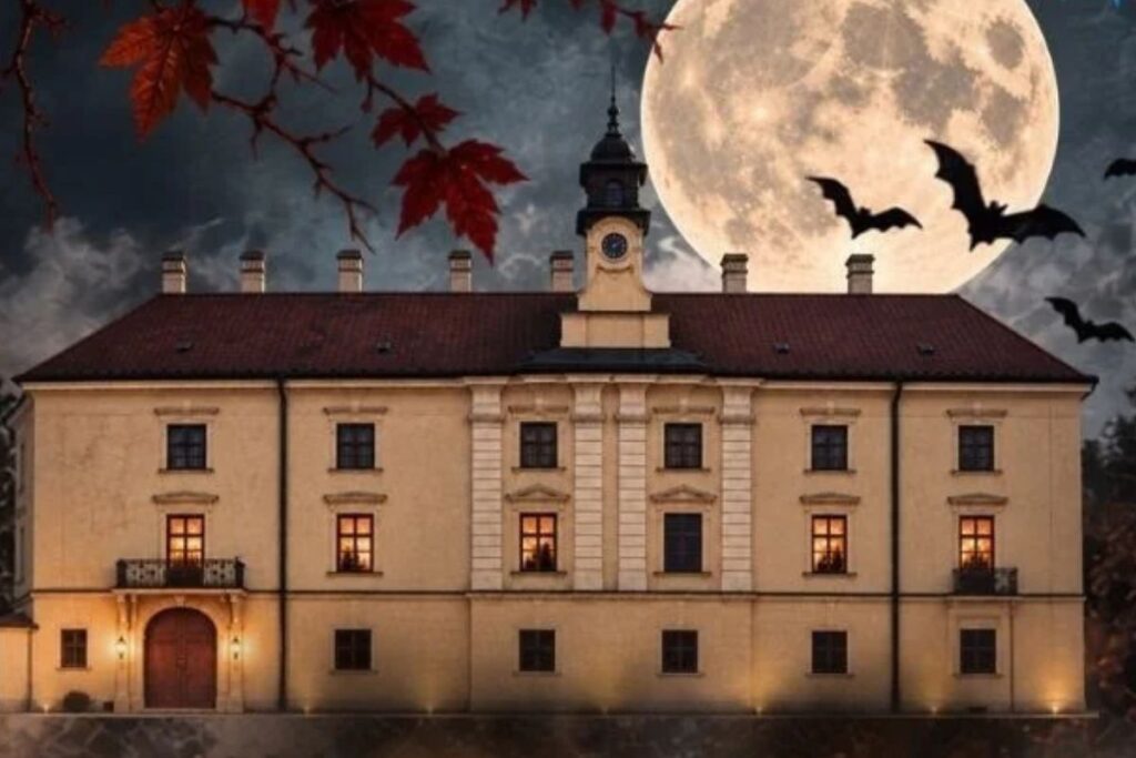 Dizajn plagátu podujatia Strašidelný zámok
